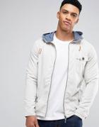 Brave Soul Zip Through Trench Jacket - Gray