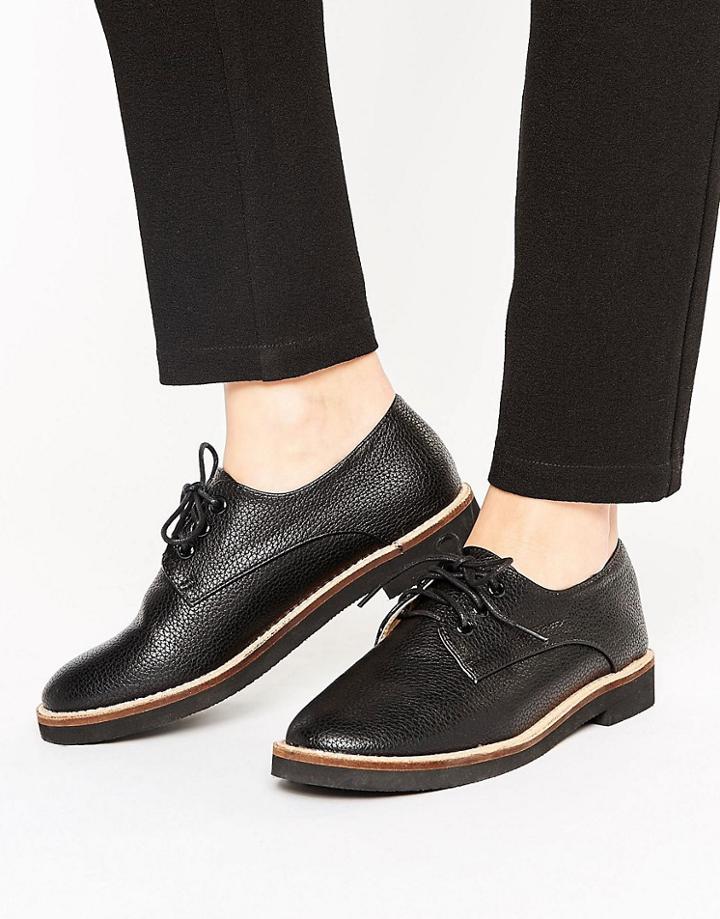 London Rebel Lace Up Shoe - Black