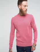 Farah Rosecroft Lambswool Sweater-pink