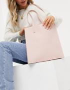Ted Baker Soocon Crosshatch Large Icon Bag In Pink