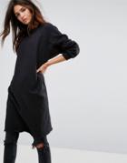 Dr Denim Longline Sweater - Black