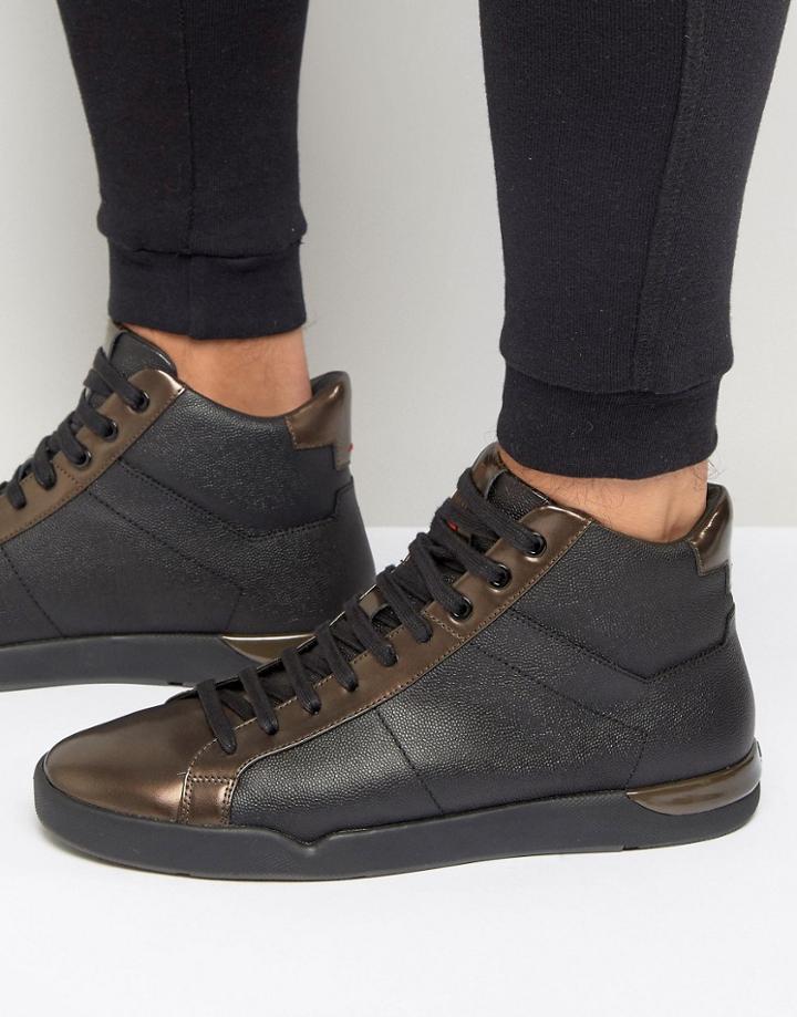 Hugo Boss Fusion Hi Top Sneakers - Black