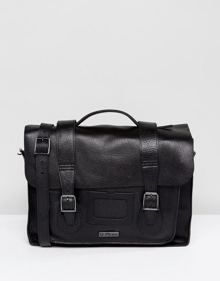 Dr Martens 15 Leather Satchel Black - Black