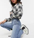 Only Petite Erica Slim Straight Leg Jeans In Medium Blue-blues