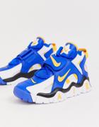 Nike Barrage Sneakers In Blue And White