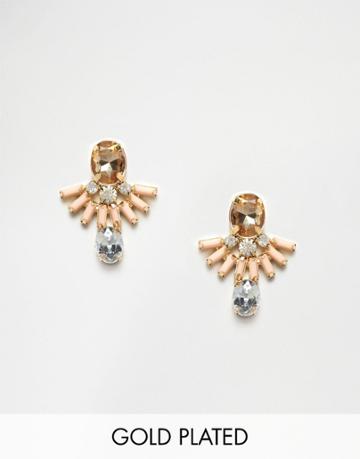 Neve & Eve Jewel Drop Earrings - Silver