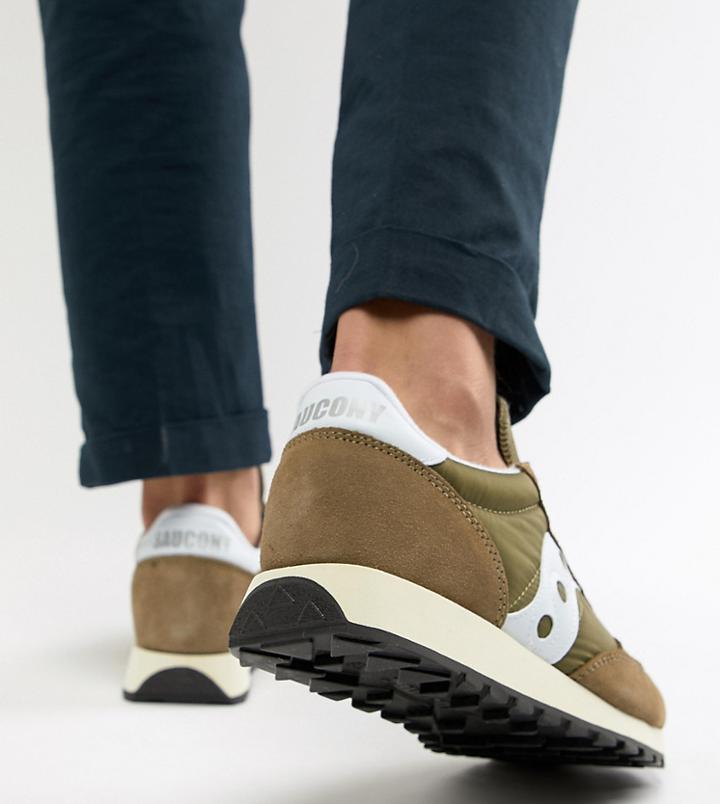 Saucony Jazz Original Vintage Sneaker In Green - Green