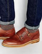 Kurt Geiger Sparrow Suede Monk Shoes - Brown