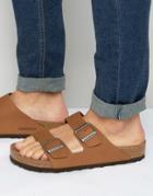 Birkenstocks Arizona Nubuck Sandals - Tan
