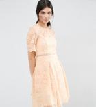 Asos Tall Lace Mini Prom Dress - Pink