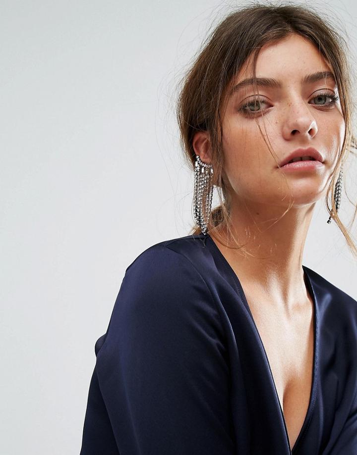 Aldo Galusa Fringed Ear Cuffs - Silver