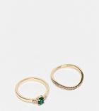 Reclaimed Vintage Inspired Multipack Antique Rings In Gold
