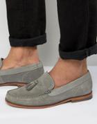 Ted Baker Dougge Suede Tassel Loafers - Gray