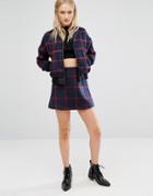 Newlily Checked Mini Skirt Co-ord - Multi