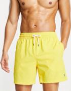 Polo Ralph Lauren Traveler Player Logo Swim Shorts In Yellow
