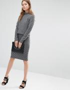 Only Collect Midi Split Skirt In Black - Black