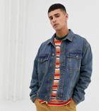 Collusion Denim Jacket In Washed Blue