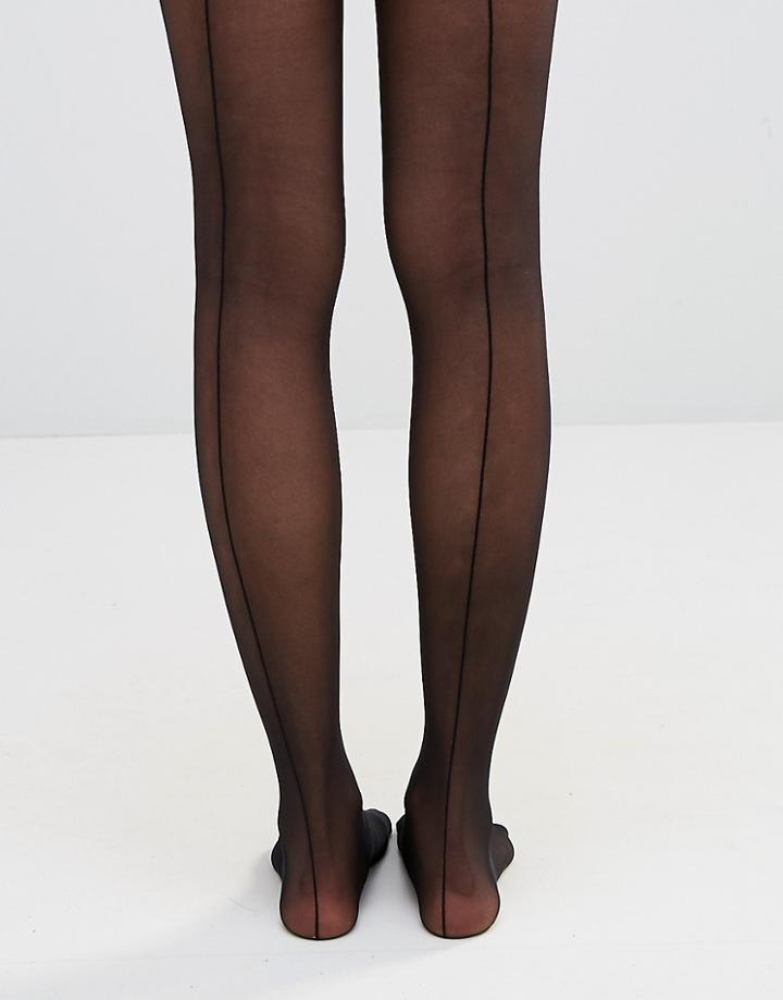 Wolford Back Seam Tights - Black