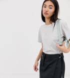 Weekday Relaxed Fit Crew Neck T-shirt In Gray Melange