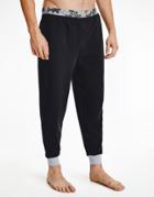 Calvin Klein Lounge Sweatpants With Camo Waistband In Black