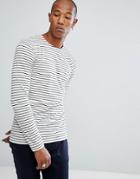 Minimum Striped Long Sleeve T-shirt - Cream