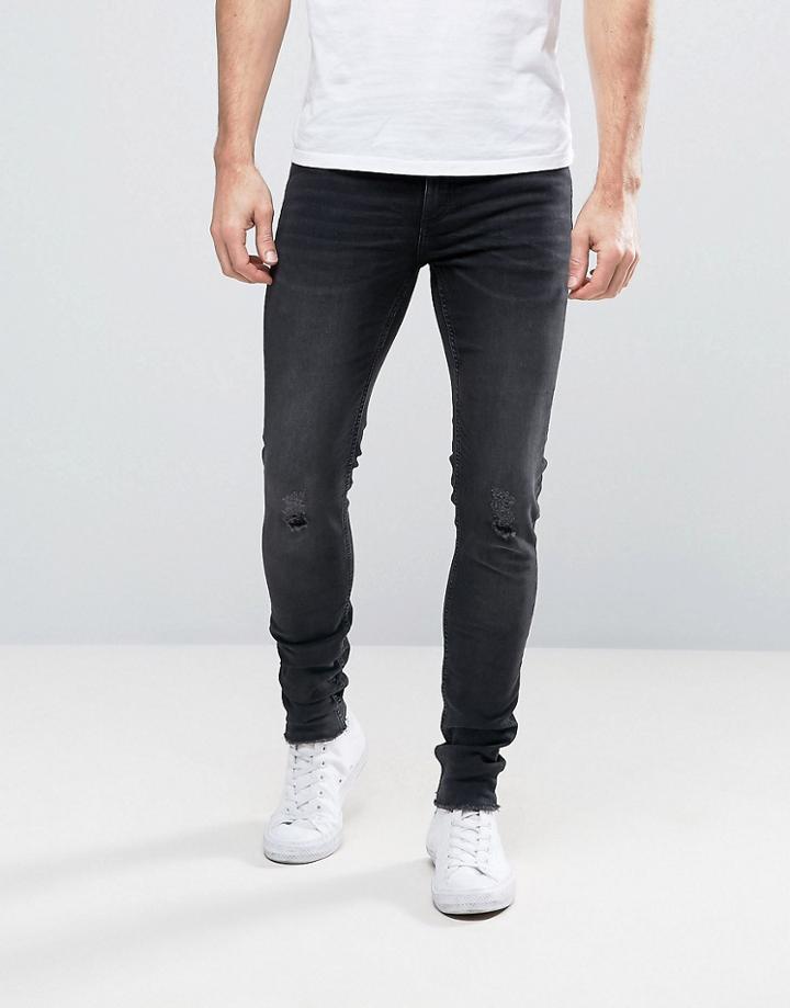 Cheap Monday Him Spray Jean Cult Black Wash - Black