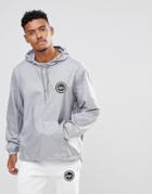 Hype Overhead Windbreaker In Gray - Gray