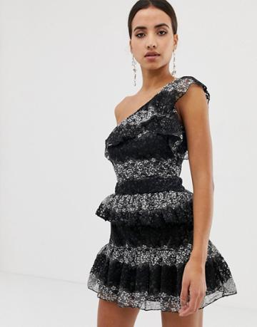 Dolly & Delicious Lace Ruffle Mini Dress - Multi