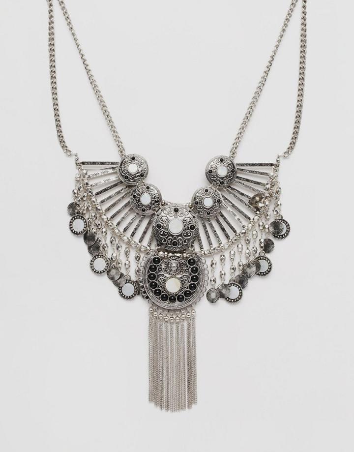New Look Coin Necklace - Silver