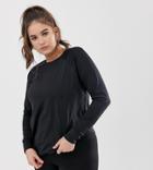 Asos 4505 Curve Training Long Sleeve Top In Loose Fit - Black