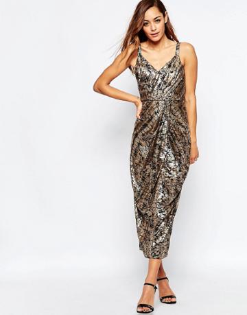 Vlabel Kitsch Print Midi Dress - Print