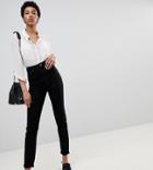 Asos Design Tall Farleigh High Waist Slim Jeans In Clean Black - Black