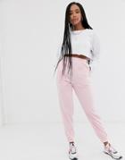 Daisy Street Relaxed Cuffed Sweatpants - Pink