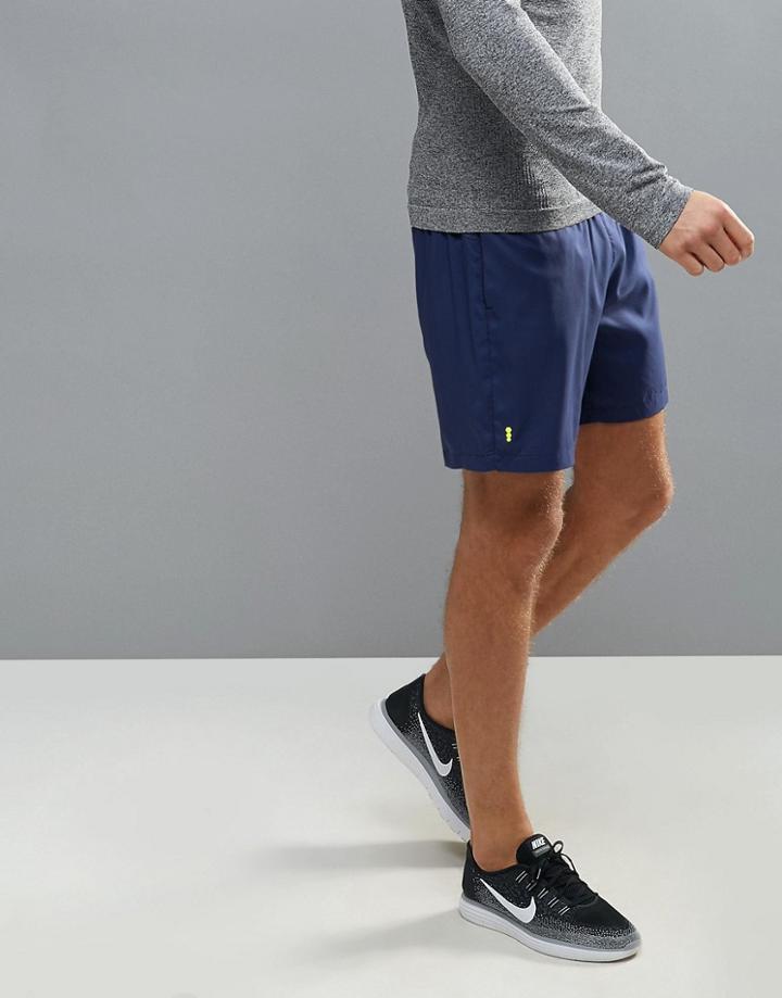 New Look Sport Running Shorts In Navy - Navy