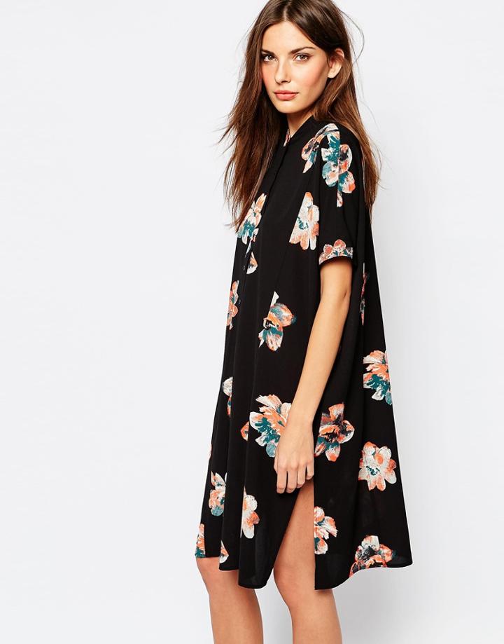 Vila Printed Floral Dress - Multi