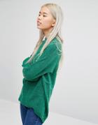 Weekday Soft Knit Sweater - Green
