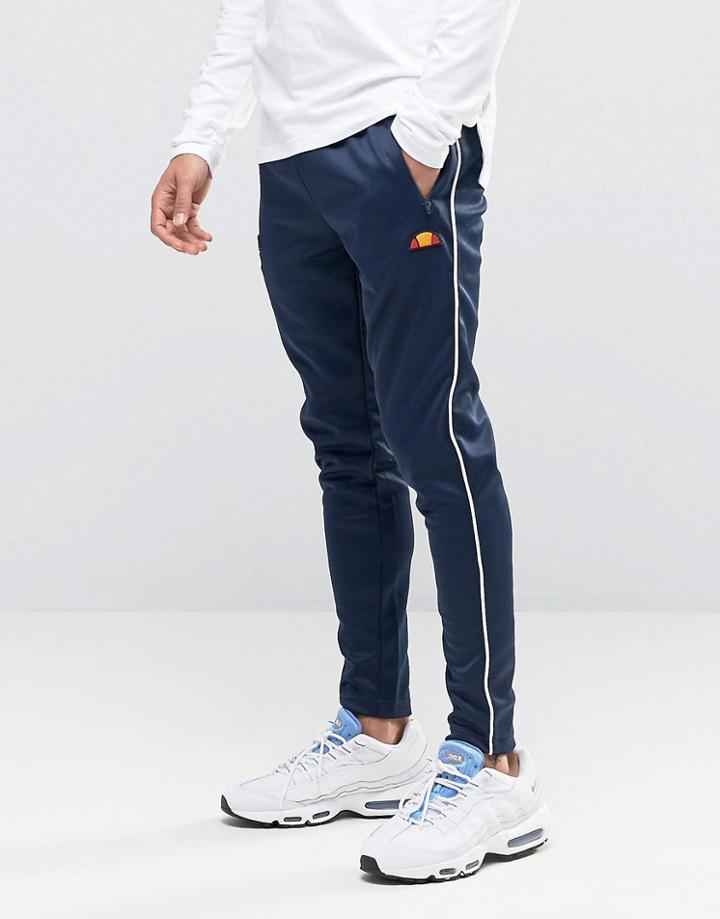 Ellesse Skinny Joggers In Poly - Navy