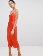 Bec & Bridge Shine Midi Cami Dress - Red