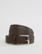 Pieces Waist & Hip Knot Detail Belt - Brown
