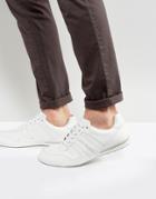 Boss Green By Hugo Boss Smooth Leather Sneakers White - White