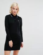 Fred Perry Knitted Polo Dress - Black