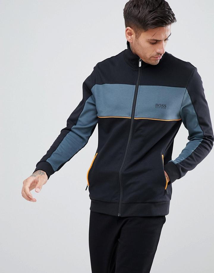 Boss Tracksuit Jacket - Black