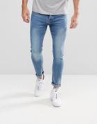 Only & Sons Skinny Light Wash Jeans - Blue