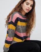 Jdy Stripe Sweater-multi