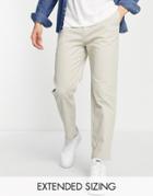 Asos Design Skater Fit Chinos In Light Gray