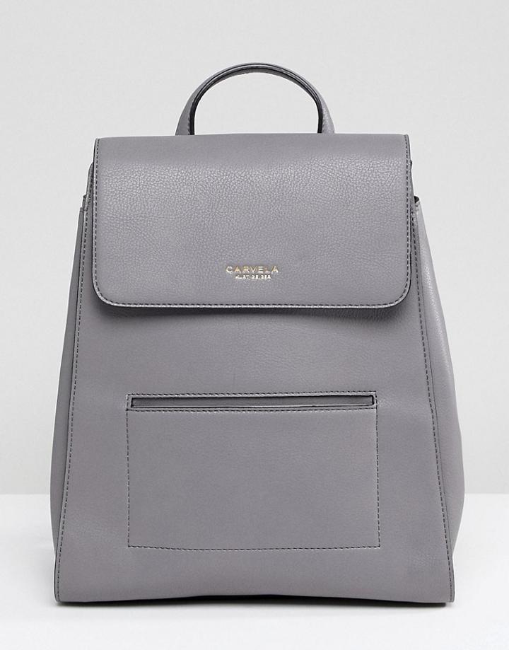 Carvela Backpack With Pocket - Gray
