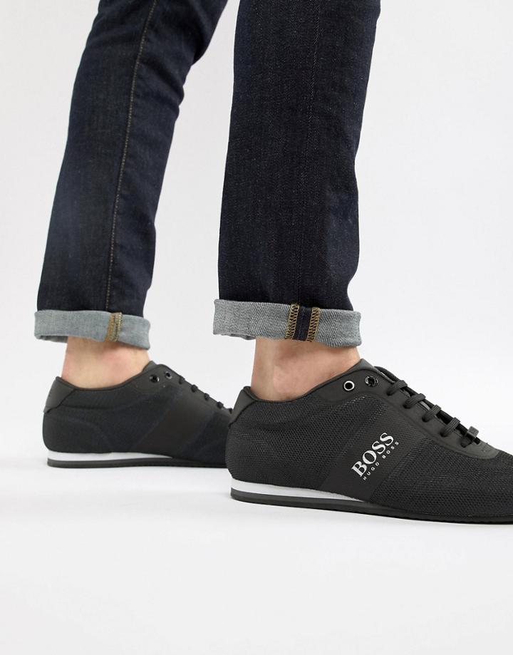 Boss Lighter Mesh Sneaker In Black - Black