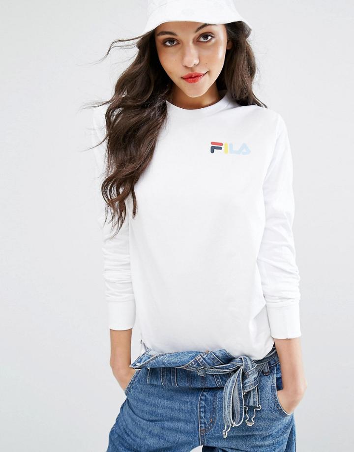 Fila Relaxed Long Sleeve Skate Top - White