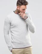 Penfield Gering Melange 2tone Sweater - Gray
