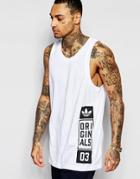 Adidas Originals Tank With Street Graphic Aj7713 - White